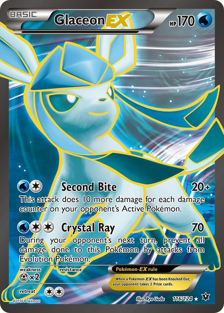 Glaceon EX Full Art (116/124) [FCO]