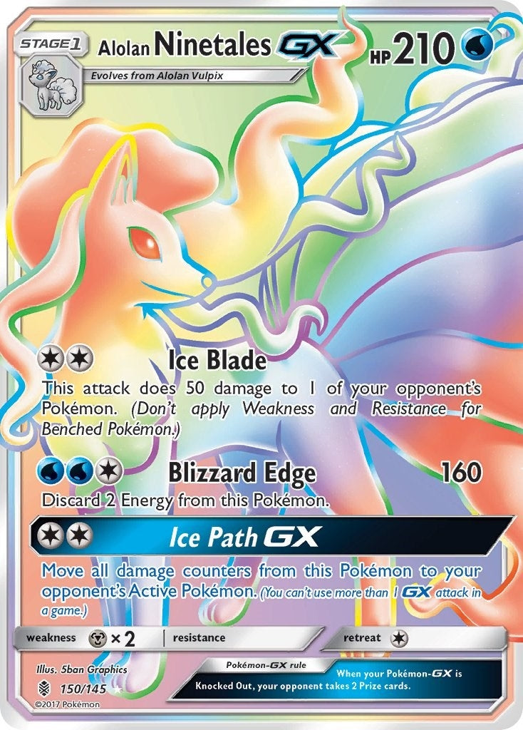 Alolan Ninetales GX Secret (150/145) [SM02]