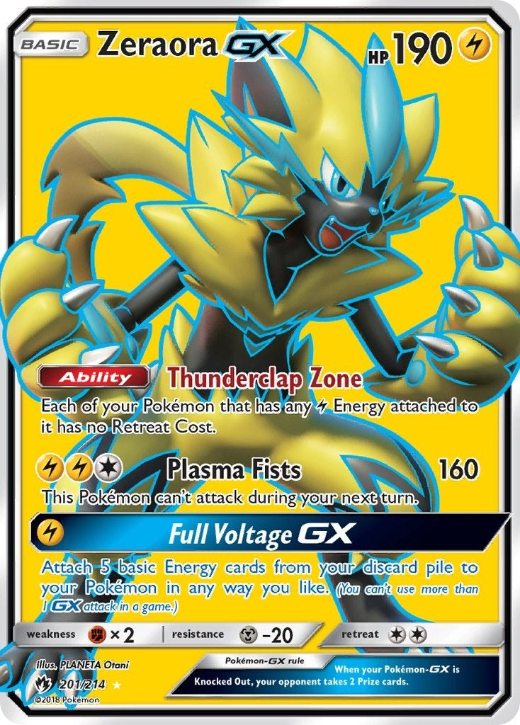 Zeraora GX Full Art (201/214) [SM8]