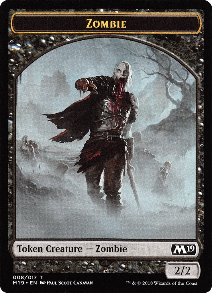 Zombie Thopter Double sided Token Game Night (8 // 14) [M19]