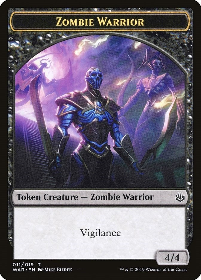 Zombie Warrior Token (11) [WAR]