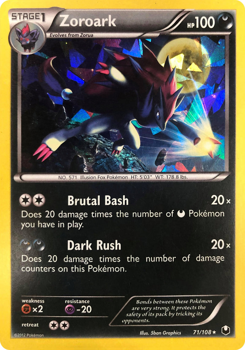 Zoroark 71 108 Cracked Ice Holo (071/108) [PR]