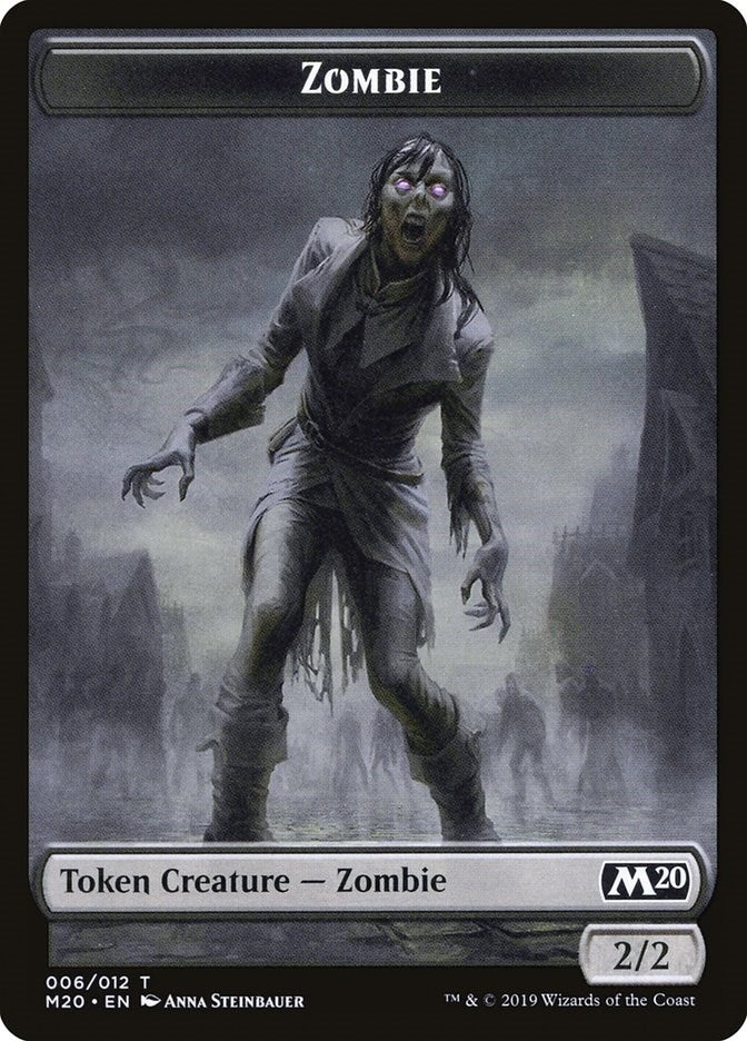 Zombie Token (6) [M20]