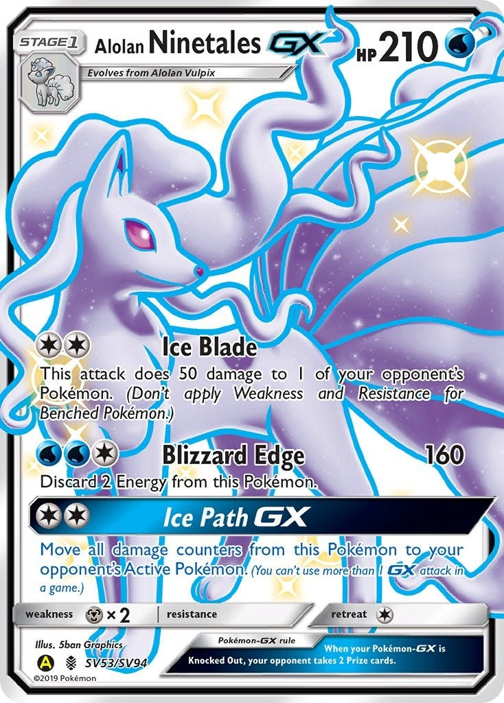 Alolan Ninetales GX (SV53/SV94) [HIF:SV]