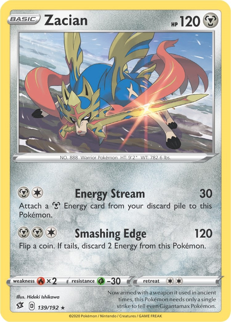 Zacian 139 192 Cracked Ice Holo (139/192) [PR]