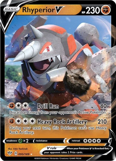 Rhyperior V (095/189) [Sword & Shield: Darkness Ablaze]