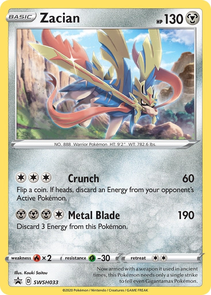 Zacian (SWSH033) [Sword & Shield: Black Star Promos]