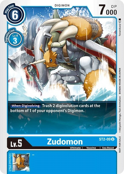 Image for Zudomon - ST2-09 (Tamer Battle Pack 1) [Starter Deck 02: Cocytus Blue]