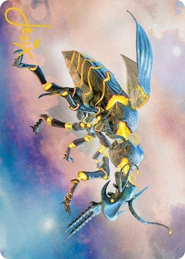 Zabaz the Glimmerwasp Art Card Gold Stamped Signature (65) [ASMH2]