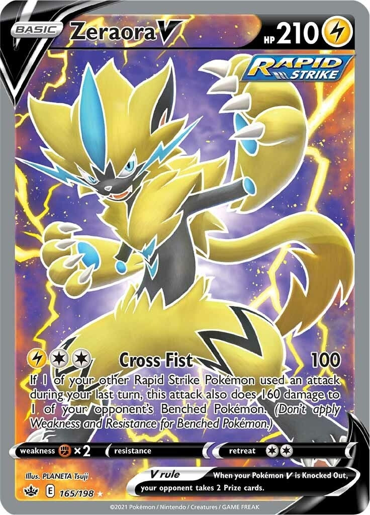 Zeraora V Full Art (165/198) [SWSH06]