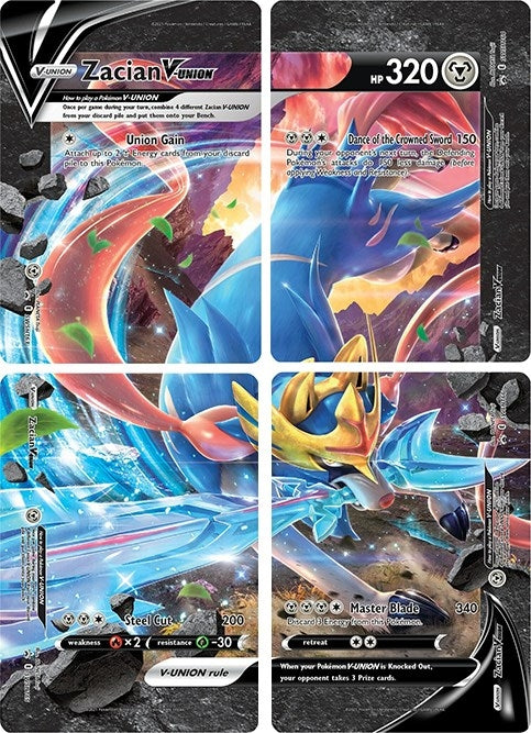 Zacian V UNION Set of 4 [SWSD]