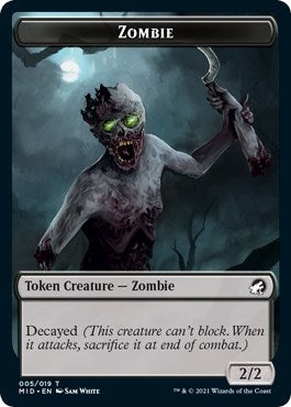 Zombie 005 Token (5) [MID]