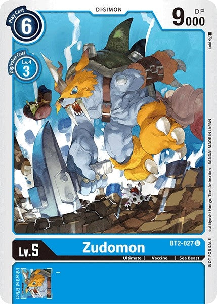 Image for Zudomon - BT2-027 (Official Tournament Pack Vol.3) [Release Special Booster]