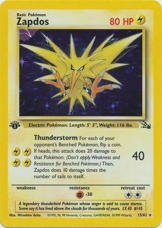 Zapdos 15 62 Cosmos Holo (015/062) [MCAP]