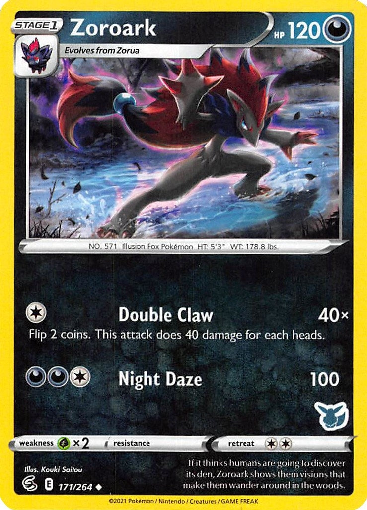 Zoroark 171 264 Eevee Stamped (171/264) [BA22]