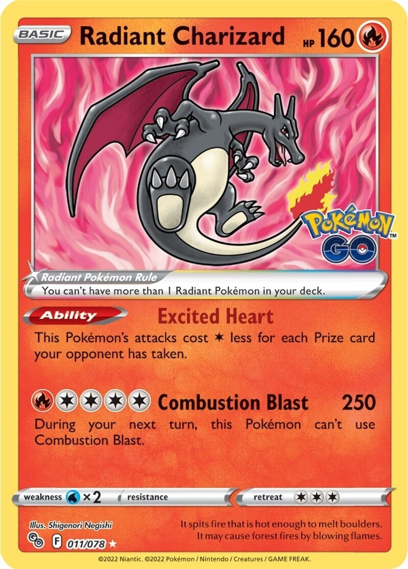 Radiant Charizard (011/078) [PGO]