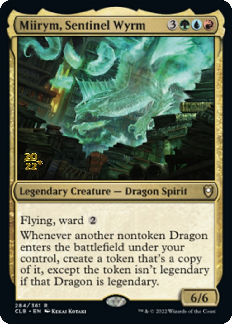 Miirym, Sentinel Wyrm [Commander Legends: Battle for Baldur's Gate Prerelease Promos]