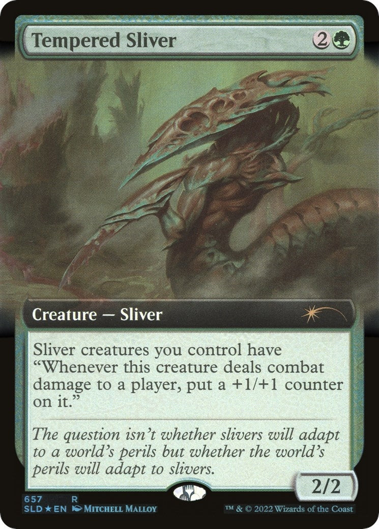 Tempered Sliver (Extended Art) [Secret Lair Drop Promos]