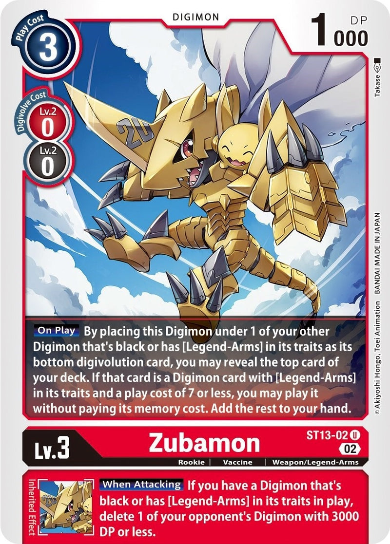 Image for Zubamon [Starter Deck 13: Ragnaloardmon]