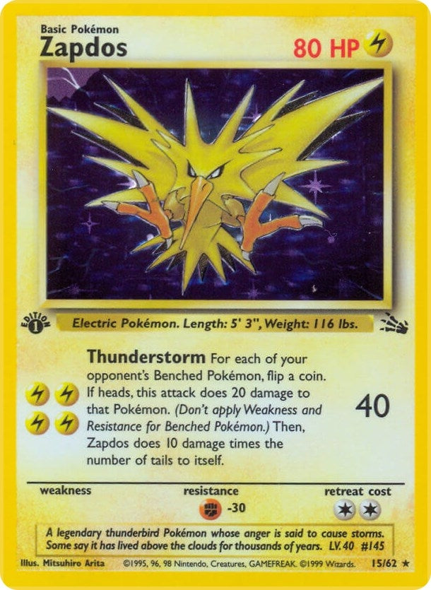 Zapdos (15/62) [Fossil Unlimited]