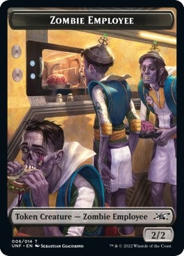 Zombie Employee Food 011 Double sided Token [UNF]