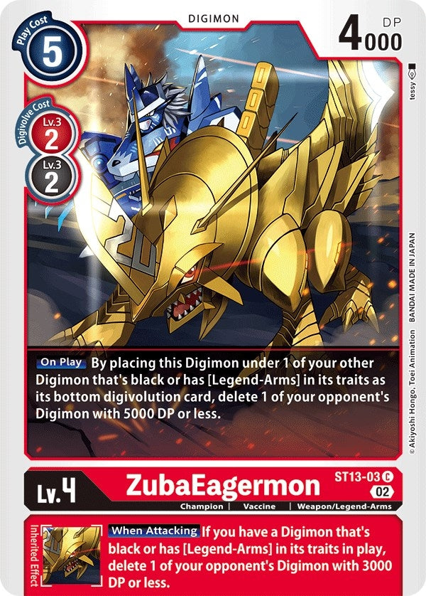 Image for ZubaEagermon [Starter Deck 13: Ragnaloardmon]