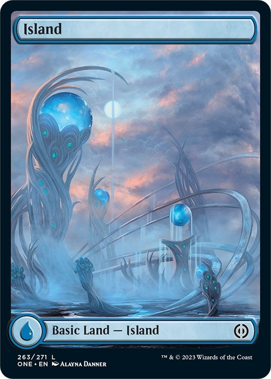 Island (263) (Full-Art) [Phyrexia: All Will Be One]