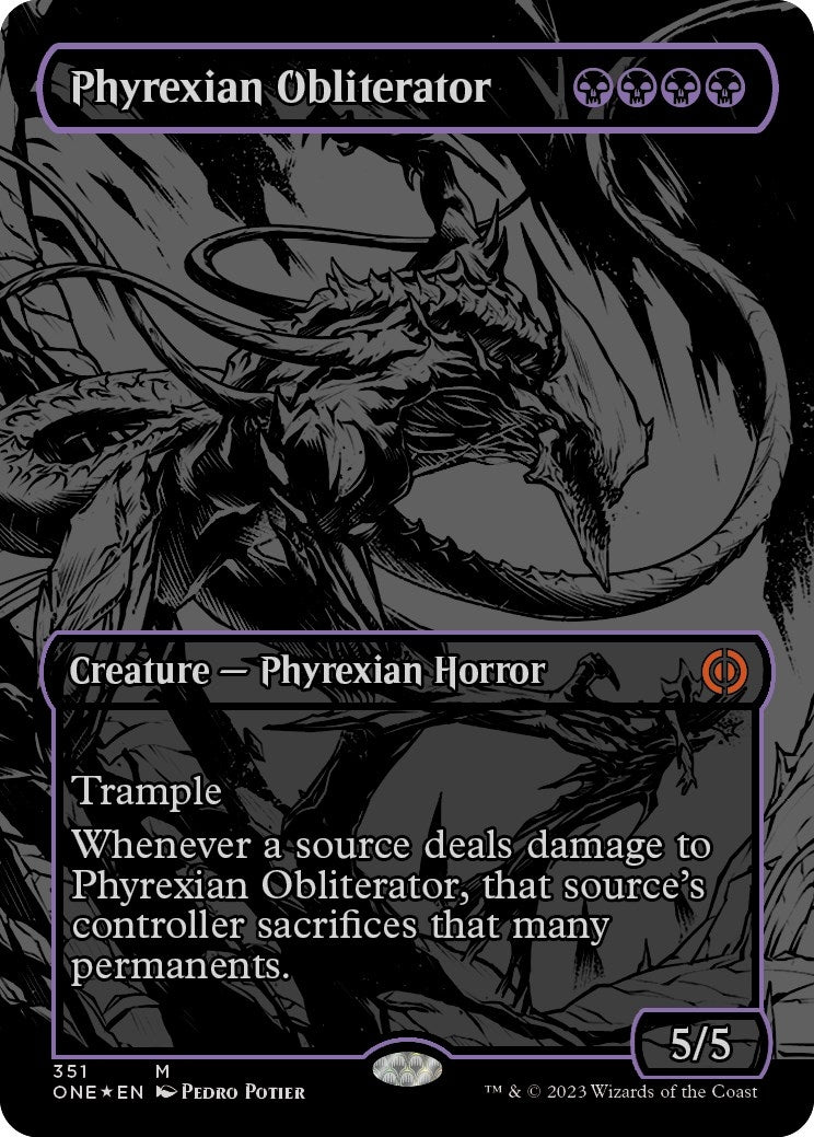 Phyrexian Obliterator Oil Slick Raised Foil (351) [ONE]