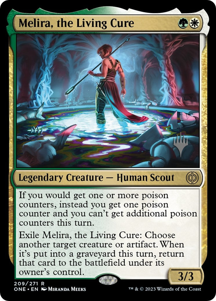 Melira, the Living Cure (Promo Pack) [Phyrexia: All Will Be One Promos]