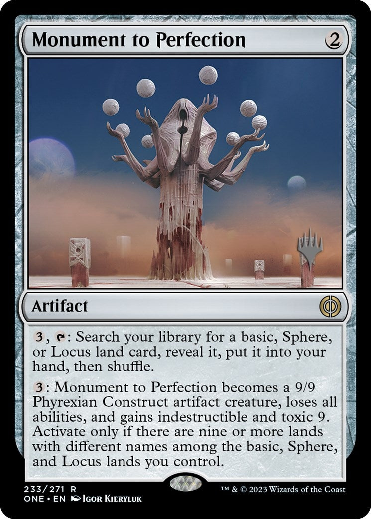 Monument to Perfection (Promo Pack) [Phyrexia: All Will Be One Promos]