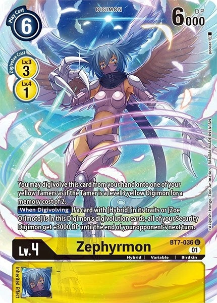 Image for Zephyrmon (Alternate Art) [Dimensional Phase]