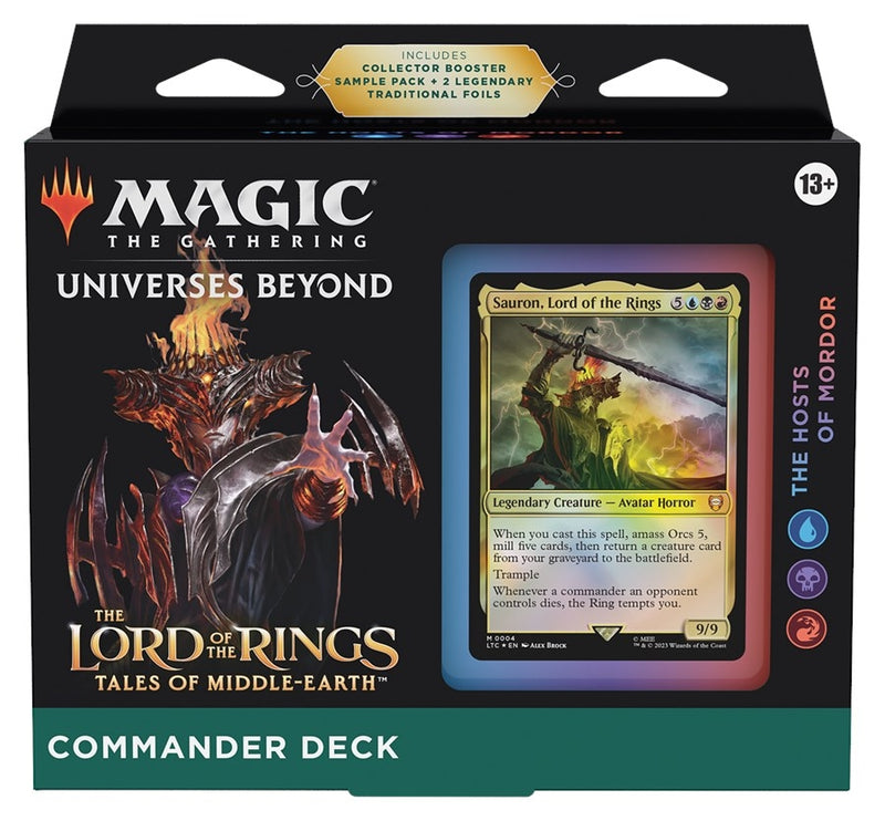 The Lord of the Rings Tales of Middle earth Commander Deck The Hosts of Mordor [LTC]