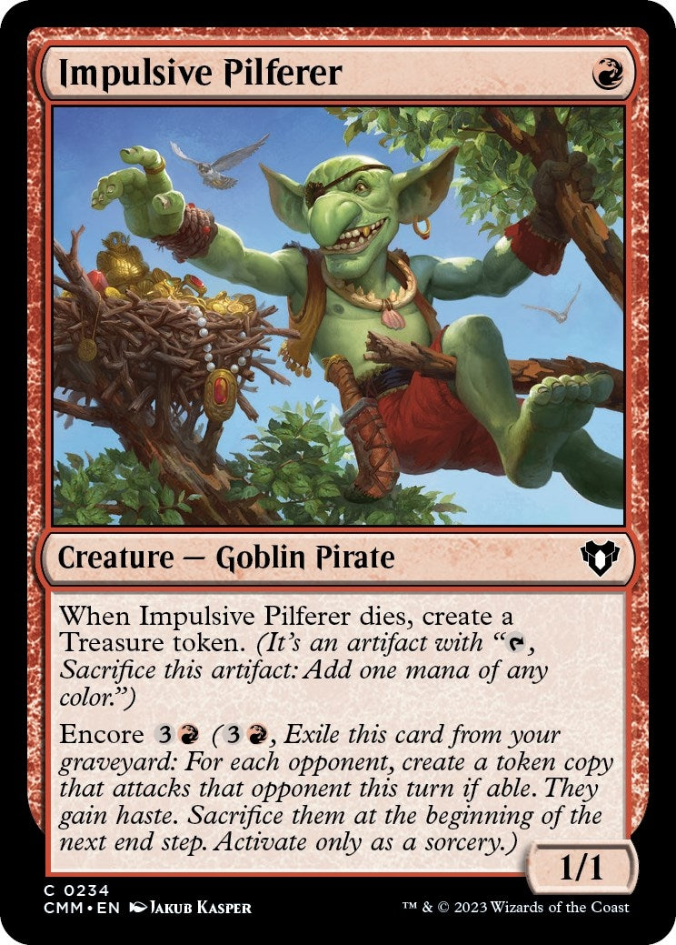 Impulsive Pilferer [Commander Masters]