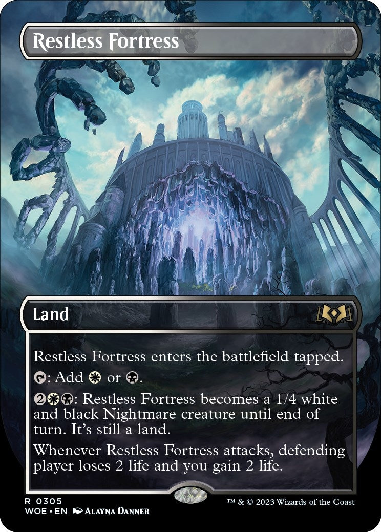 Restless Fortress (Borderless) (305) [Wilds of Eldraine]