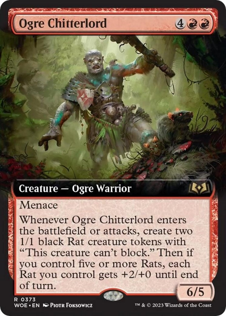 Ogre Chitterlord Extended Art (373) [WOE]