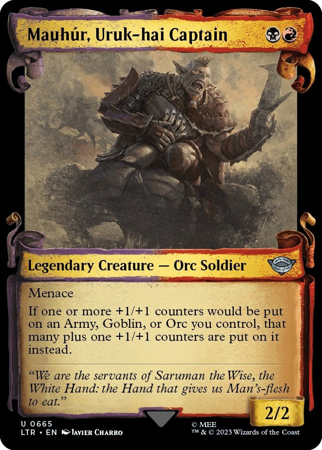 Mauhur, Uruk-hai Captain [The Lord of the Rings: Tales of Middle-Earth Showcase Scrolls]