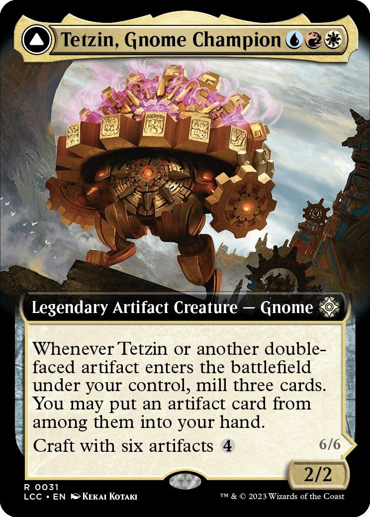 Tetzin Gnome Champion Extended Art (31) [LCC]