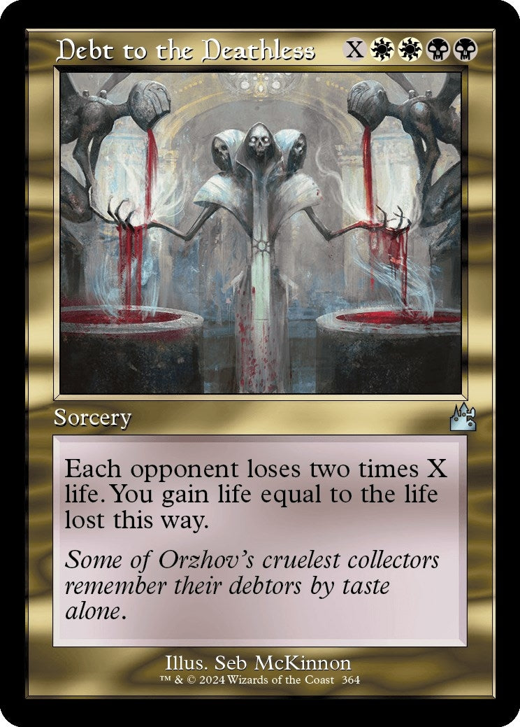 Debt to the Deathless (Retro Frame) [Ravnica Remastered]