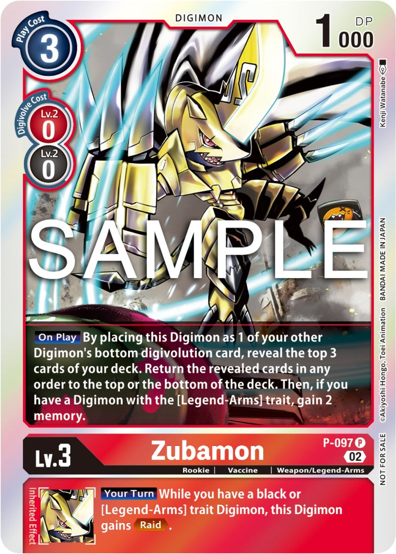 Image for Zubamon - P-097 (Limited Card Pack Ver.2) [Digimon Promotion Cards]