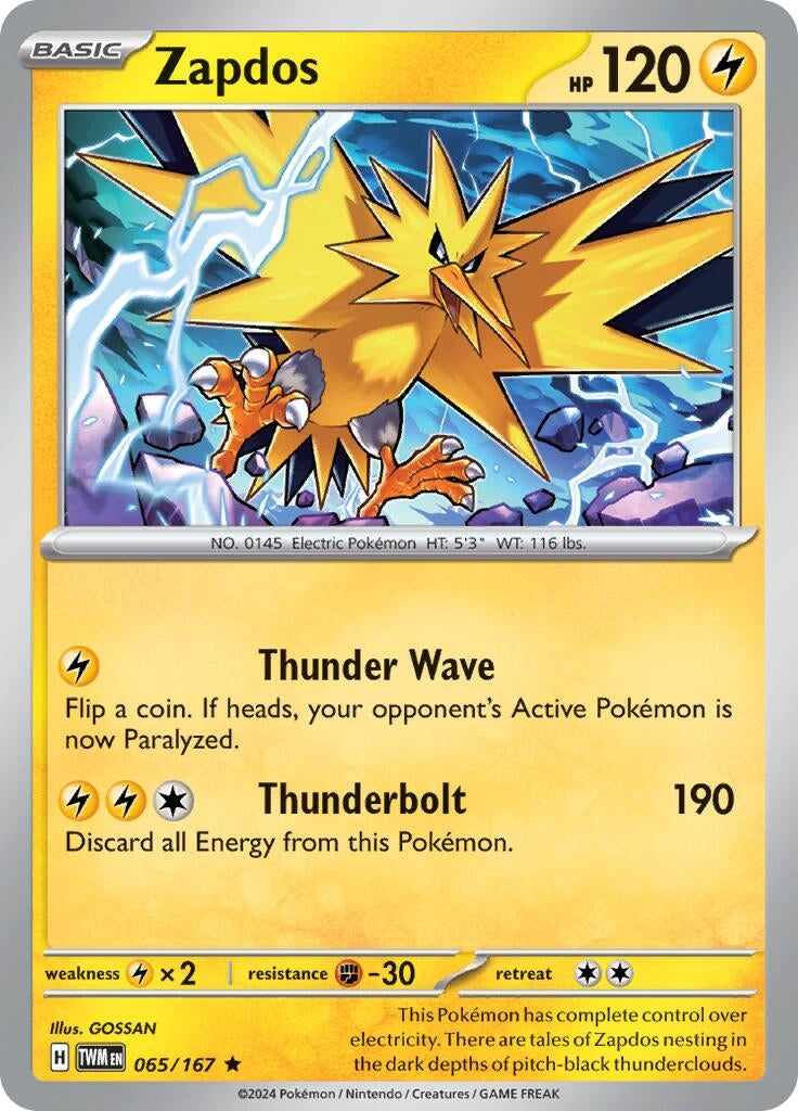 Zapdos (065/167) [TWM]