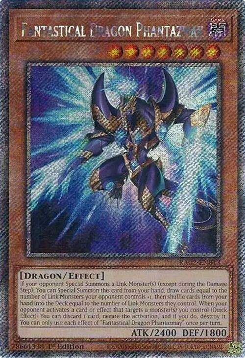 Fantastical Dragon Phantazmay Alternate Art Platinum Secret Rare (RA02-EN013) [RA02]