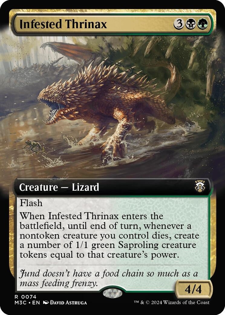 Infested Thrinax Extended Art (74) [M3C]