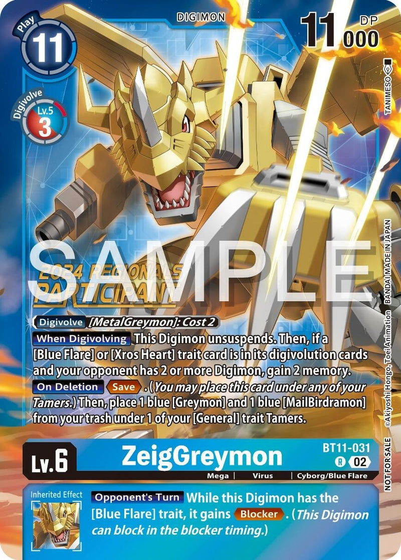 Image for ZeigGreymon (2024 Regionals Participant) [Dimensional Phase]