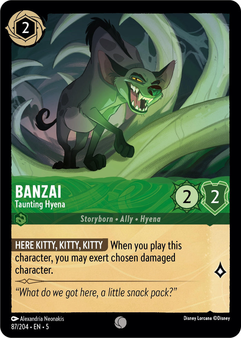 Banzai Taunting Hyena (87/204) [5]