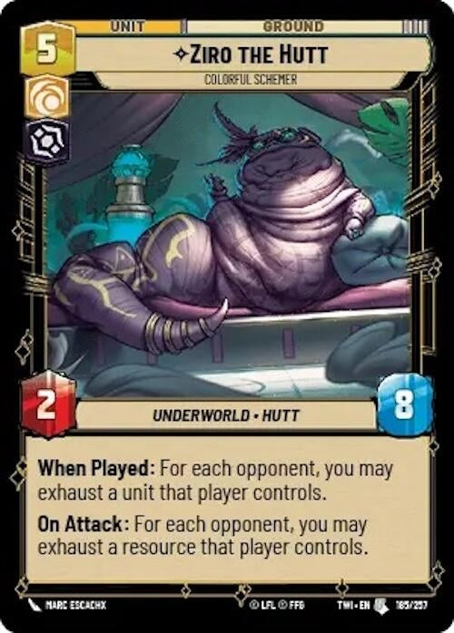 Ziro the Hutt Colorful Schemer (185/257) [TOR]