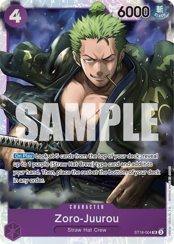 Image for Zoro-Juurou (ST18-004) [Starter Deck 18: PURPLE Monkey.D.Luffy]