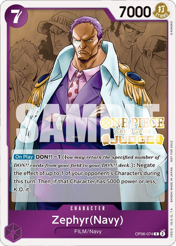 Image for Zephyr (Navy) (Judge Pack Vol. 4) [One Piece Promotion Cards]