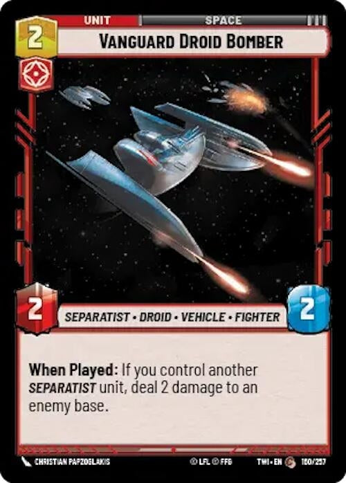 Vanguard Droid Bomber (160/257) [TOR]