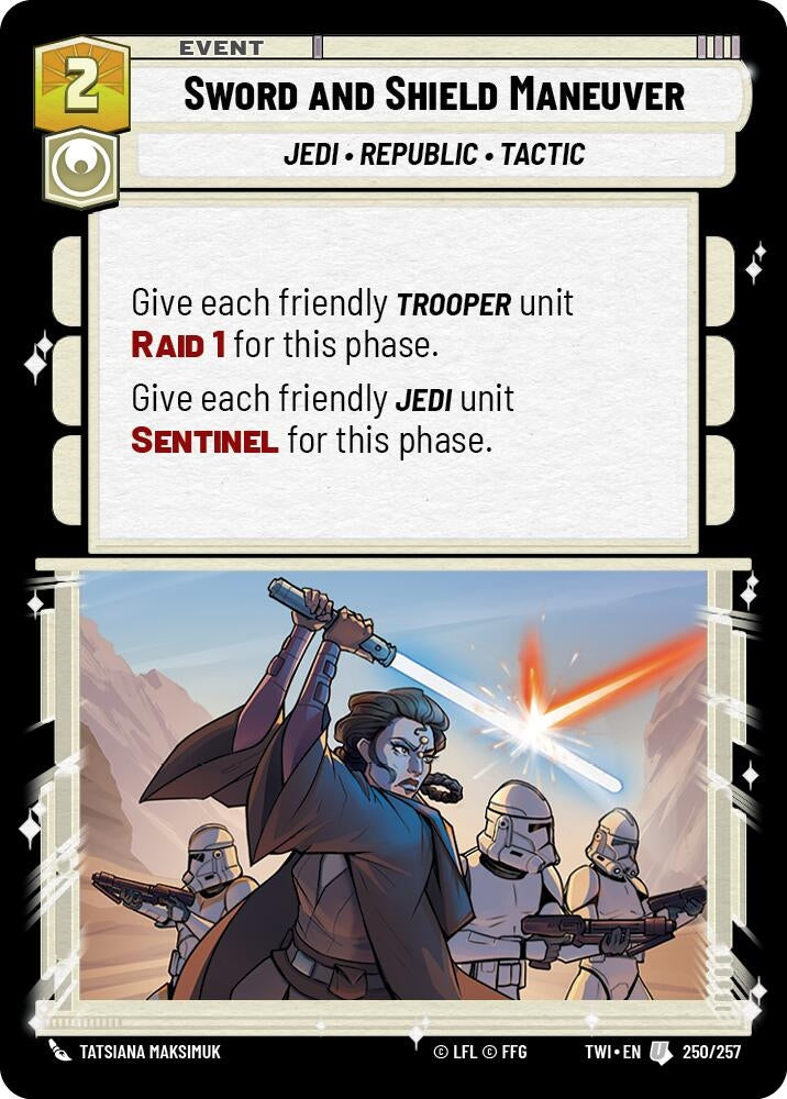 Image for Sword and Shield Maneuver [Twilight of the Republic]