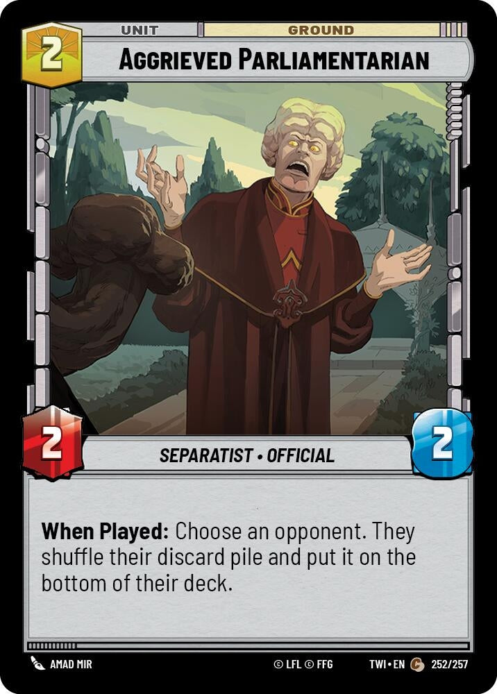 Image for Aggrieved Parliamentarian [Twilight of the Republic]